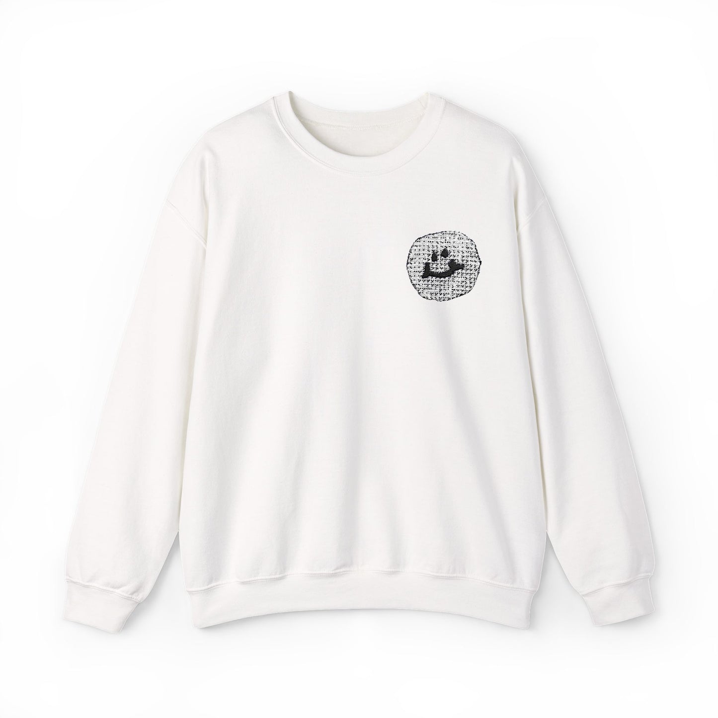 All Smiles | Embroidered Crewneck Sweatshirt