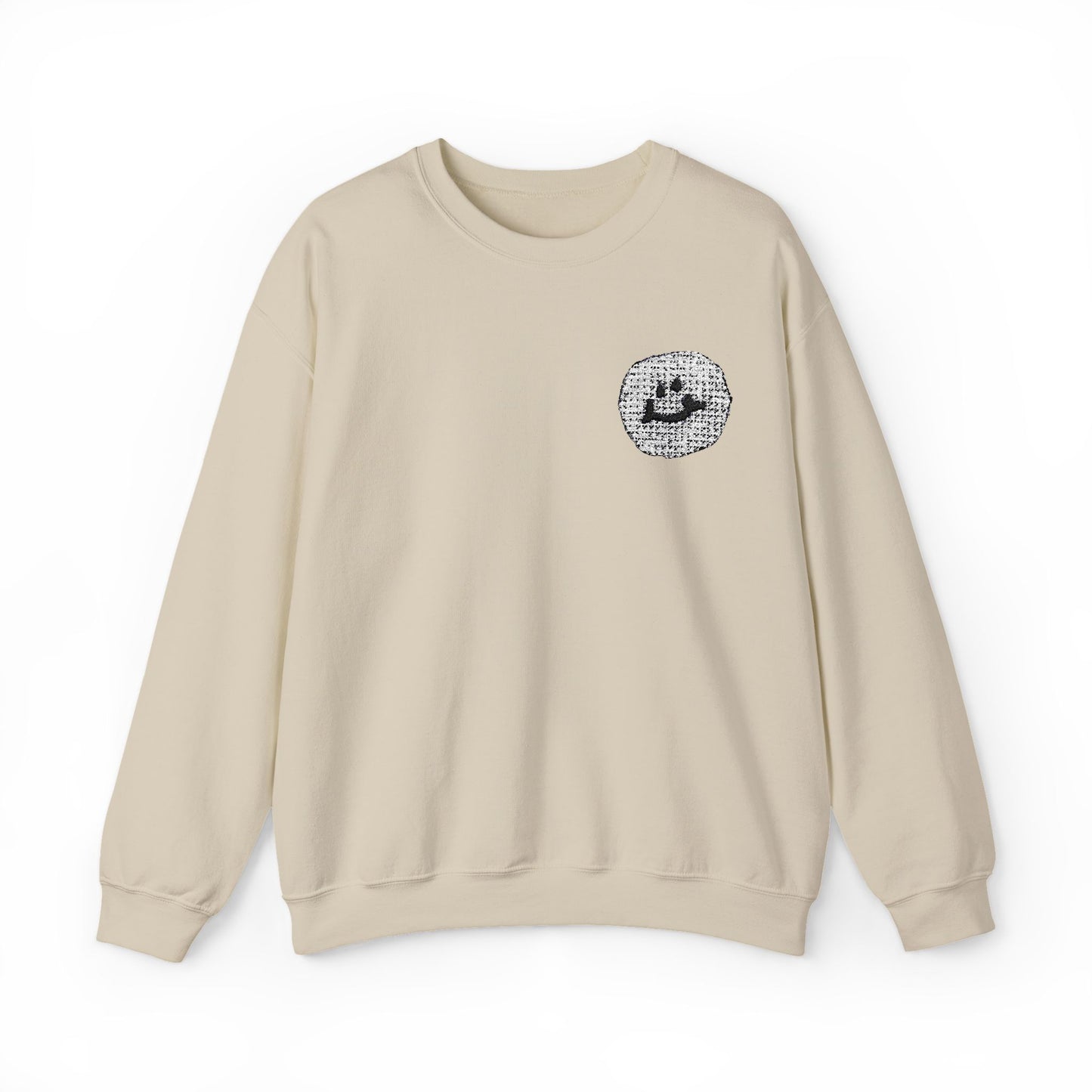 All Smiles | Embroidered Crewneck Sweatshirt