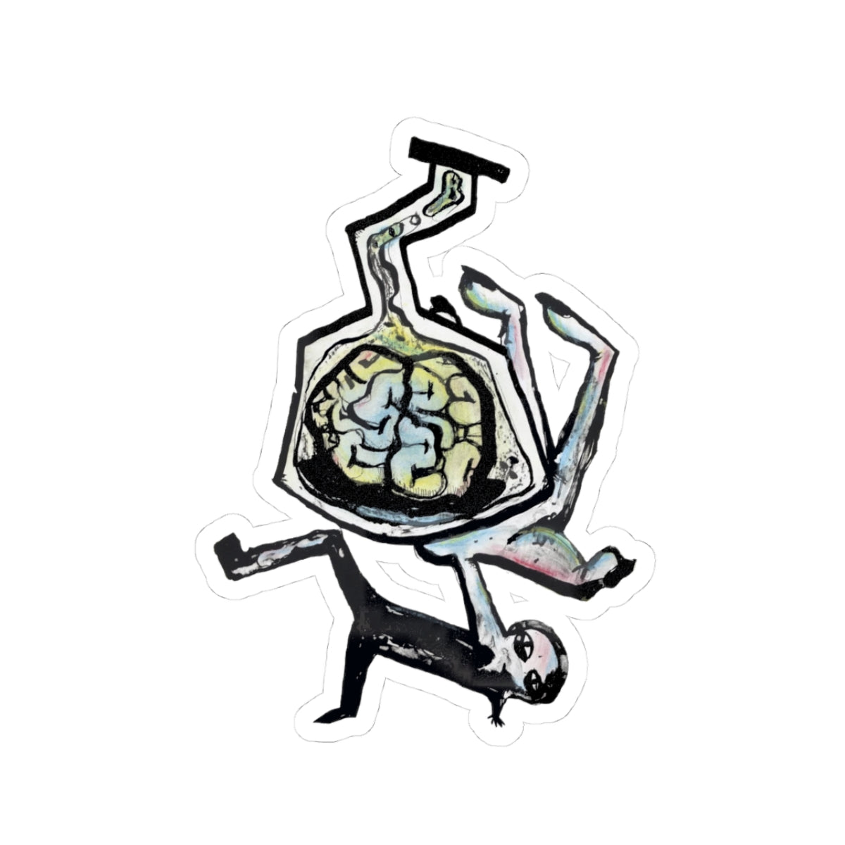 Cerebral Descent Colorized | Vinyl Sticker